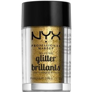 NYX Professional Makeup Face & Body Glitter Brillants glitter voor gezicht en lichaam Tint 05 Gold 2.5 gr