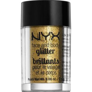 NYX Professional Makeup - Pride Makeup Face & Body Glitter Lidschatten 2,5 g Gold (1996 € / 1 kg)