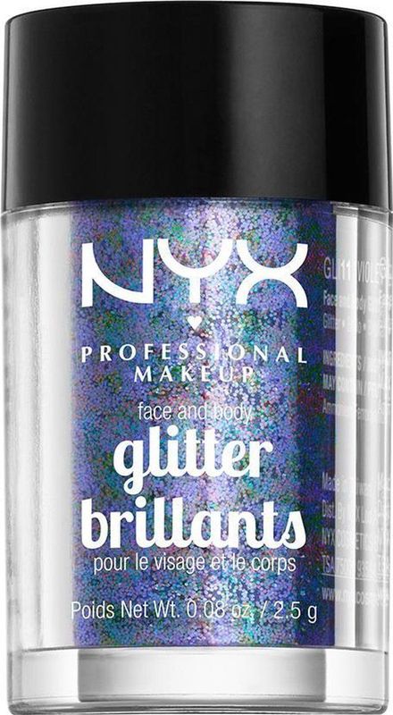 NYX Professional Makeup Face & Body Glitter Violet Glitter