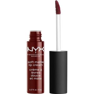 NYX Professional Makeup Lippenstift, Soft Matte Lip Cream, crèmige en matte afwerking, sterk gepigmenteerd, langdurig, veganistische formule, kleur: Madrid