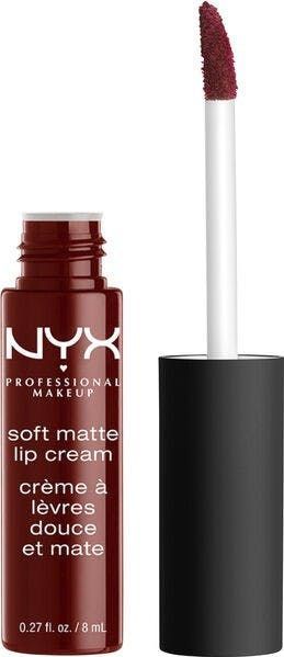 NYX Professional Makeup Lippenstift, zacht, mat, romig, ultra-gepigmenteerd, lange houdbaarheid, kleur: Madrid (27) (donkerrood)
