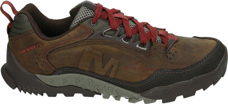 Merrell Herenschoenen Vrije Tijd Laag - Bruin - Leer en Nubuck - Wijdte G - J91805