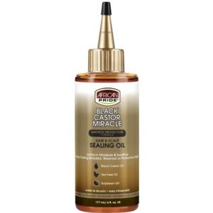 African Pride - Black Castor Hair & Scalp Sealing Oil - 177 ml - Haarolie