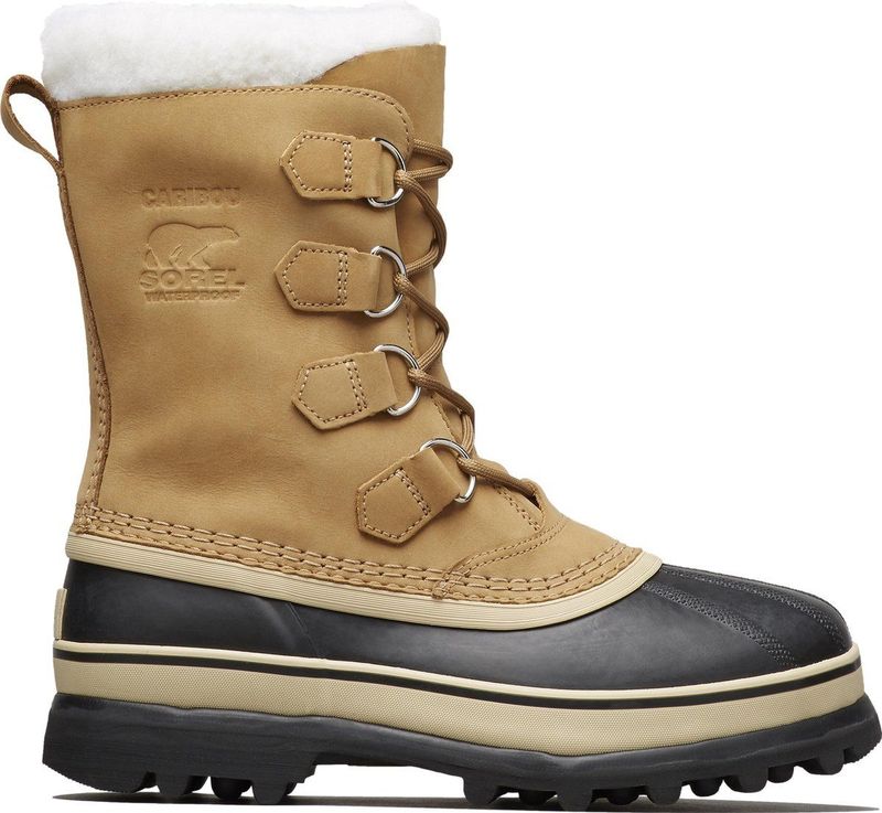 Sorel - Caribou Buff - Snowboots - Lichtbruin - Nubuck Leer en Suède