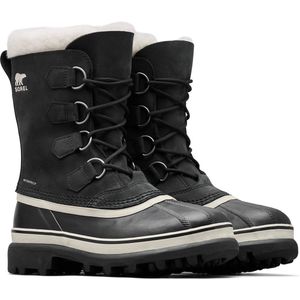 Sorel - Caribou - Snowboots - Zwart - Nubuck Leer en Suède