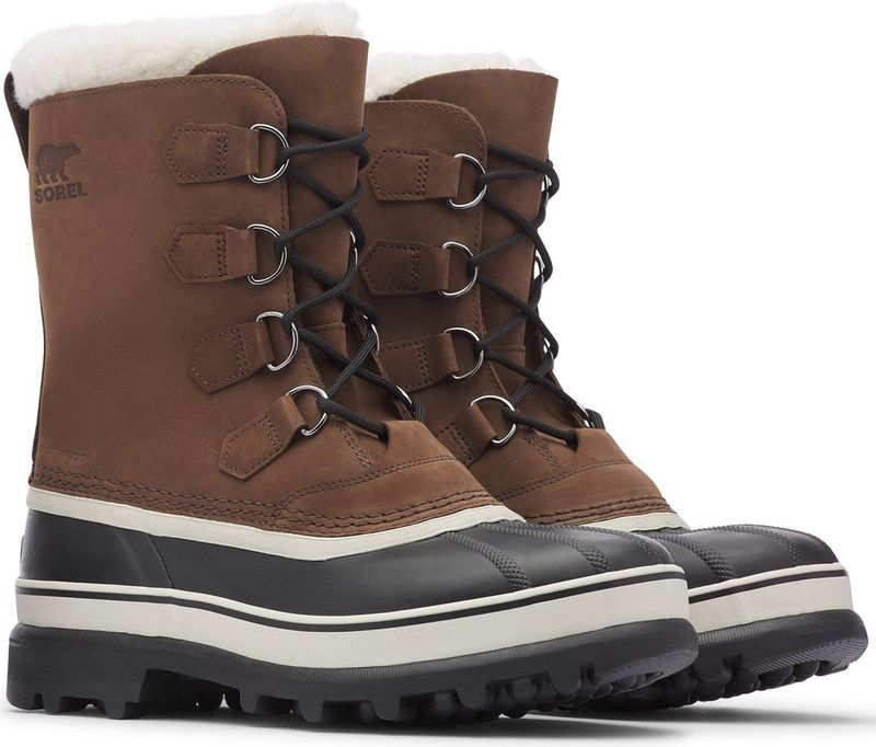 Sorel - Winterlaarzen Caribou Buff - Bruin - Nubuckleer - Waterdicht