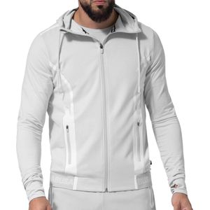 Hayabusa Athletic Zip-Up Performance Hoodie - Heren - lichtgrijs - maat M