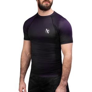 Hayabusa Fusion Short Sleeve Rashguard - zwart paars