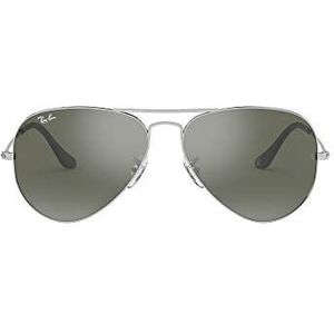 Ray-Ban Aviator unisex zilveren grijze spiegel zonnebril