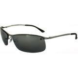 Ray-Ban Rb3183 004/82 63 - rechthoek zonnebrillen, mannen, grijs, polariserend spiegelend