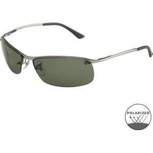 Ray-Ban Zonnebril Top Bar 3183 Gunmetal Gepolariseerd Groen 004/9A
