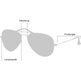 Ray-Ban Aviator Large Metal Rb3025 004/58 58 - piloot zonnebrillen, mannen, grijs, polariserend