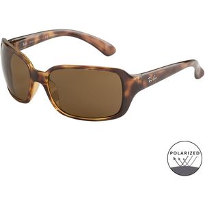 Ray Ban RB4068 6 zonnebril Tortoise / Bruin Klassiek B 15 Gepolariseerd 60mm