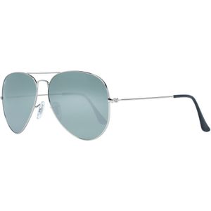 Ray-Ban Aviator unisex zilveren grijze spiegel zonnebril