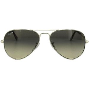 Ray-Ban, Iconische Aviator Zonnebril Grijs, Dames, Maat:55 MM