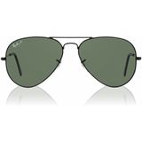 Ray-Ban, Aviator Large Metal Zonnebril Zwart, unisex, Maat:58 MM