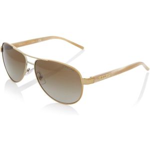 Ralph by Ralph Lauren Aviator Dames Gold Cream Brown Gradient Sunglasses
