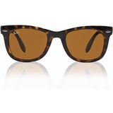 Ray-Ban Folding Wayfarer Rb4105 710 50 - vierkant zonnebrillen, mannen, bruin