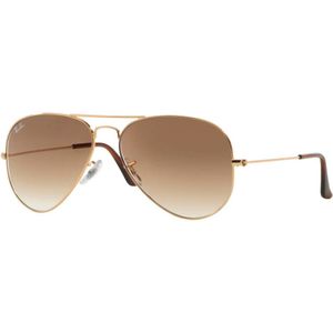 Ray-Ban, Aviator Large Metal Zonnebril Geel, Heren, Maat:55 MM