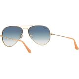 Ray-Ban Zonnebril  Aviator 3025 001/3F Goud Blauw 58mm | Sunglasses