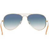 Ray-Ban, Aviator Large Metal Zonnebril Geel, Heren, Maat:58 MM