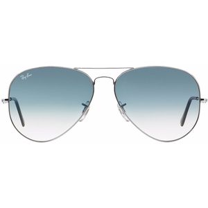 Ray-Ban Zonnebril  Aviator 3025 003/3F Zilver Light Blauw Verloop 58mm | Sunglasses