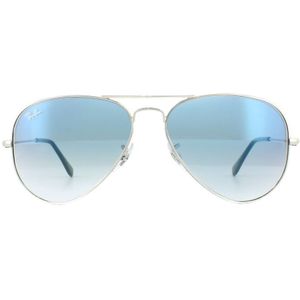 Ray-Ban Zonnebril Aviator Mens Silver Gradient Light Blue  | Sunglasses