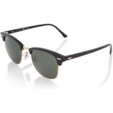 Ray-Ban Clubmaster Rb3016 901/58 51 - vierkant zonnebrillen, unisex, zwart, polariserend