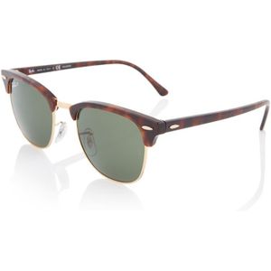 Ray-Ban, Accessoires, Dames, Groen, 51 MM, Rb 3016 Zonnebril Clubmaster Classic Gepolariseerd