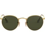 Ray-Ban, Ronde metalen zonnebril Blauw, unisex, Maat:47 MM