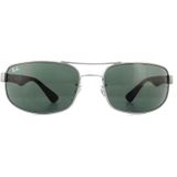 Ray-Ban Zonnebril  3445 004 Gunmetal Groen | Sunglasses