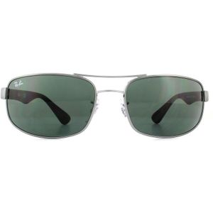 Ray-Ban RB3445 004 zonnebril - Staalgrijs Zwart / Groen Klassiek - 61mm