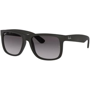 Ray-Ban Zonnebril  Justin 4165 Rubber Zwart Grijs Verloop 601/8G | Sunglasses