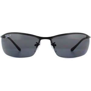 Ray-Ban Zonnebril  Top Bar 3183 Glanzend Zwart Gepolariseerd Grijs 002/81 | Sunglasses