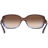 Ray-Ban Jackie Oh zonnebril in bruin kleurverloop paars Rb4101 860/51 58, bruin (frame: bruin, glazen: bruin verloop 860/51), L