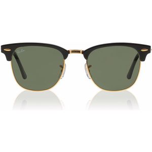 Ray-Ban, Accessoires, unisex, Geel, 49 MM, Clubmaster Classic Zonnebril Groene Lens