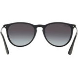 Ray-Ban Erika Rb4171 622/8G 54 - rond zonnebrillen, unisex, zwart