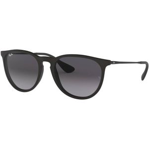Ray-Ban Zonnebril round dames rubberised zwart grijze gradiënt  | Sunglasses