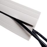 Kabelgoot vloer | Dataflex | 300 x 8.3 x 1.5 cm (6 kabels, Wit)