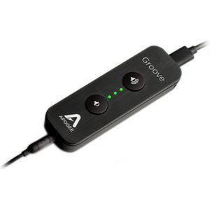 Apogee Groove USB DAC en Hoofdtelefoonversterker Zwart