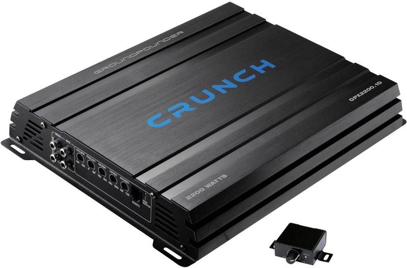 Crunch - GPX2200.1D2 - Digitale Auto-Versterker - 2200 W - Zwart
