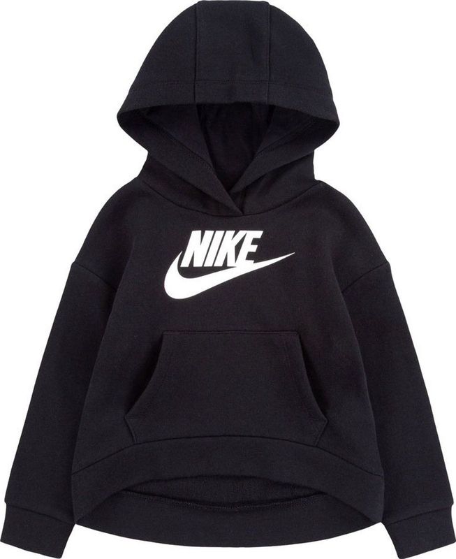 Nike Kids Club Fleece High Low Sweatshirt Zwart