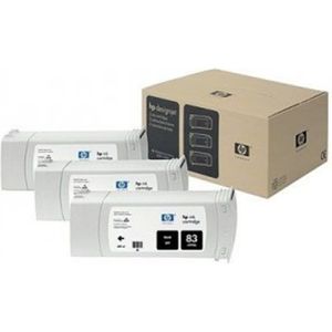 Inktpatroon HP 81 (C5070A) multipack licht cyaan 3 stuks (origineel)