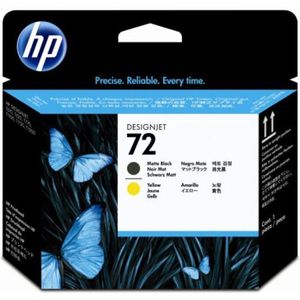 Printkop HP C9384A 72 geel + mat zwart