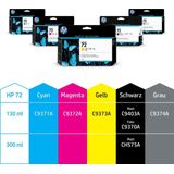 HP 72 130-ml Gray DesignJet Ink Cartridge printkop Inkjetprinten