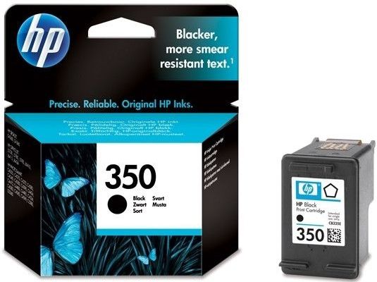 HP 350 sort Inkjet-printerpatron med Vivera-blæk inktcartridge 1 stuk(s) Origineel Normaal rendement Zwart