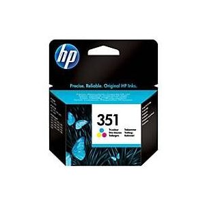 HP 351 Tri-color Original Ink Cartridge inktcartridge 1 stuk(s) Origineel Normaal rendement Cyaan, Magenta, Geel