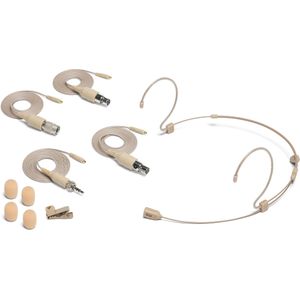 Samson DE60X Unidirectionele Headset Microfoon met Miniatuur Condensator Capsule en Vier Adaptor Kabels Compatibel met Populaire Draadloze Systemen