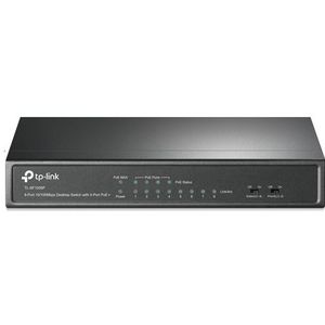 TP-Link TL-SF1008P Unmanaged Fast Ethernet (10/100) Power over Ethernet (PoE) Zwart