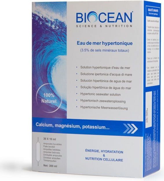 BiOcean - Hypertonic Ampullen - 100% Natuurlijk Supplement - 10-30 ml per Dag